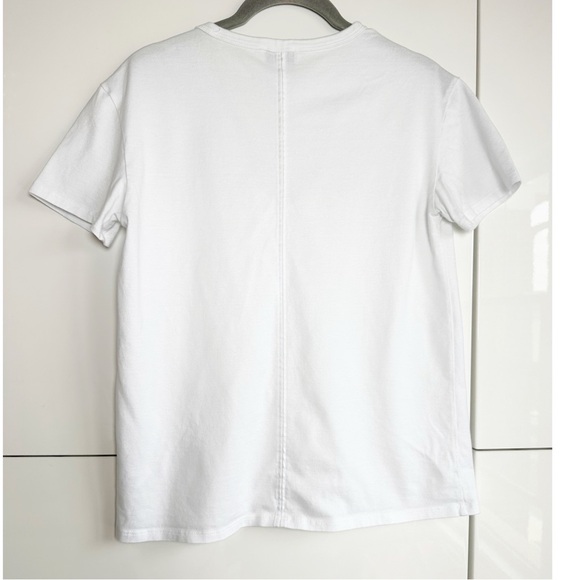 AG Adriano Goldschmied Henson V-Neck Cotton Tee XS - Picture 6 of 8